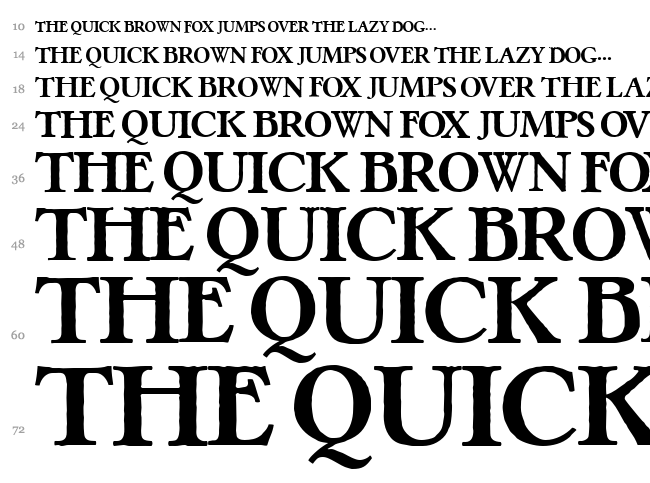 Pretzel font waterfall